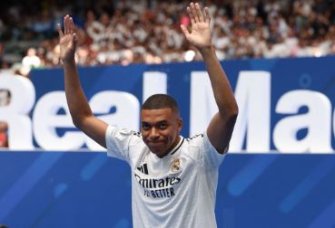 Kylian Mbappé unveiling Real Madrid move a dream