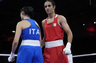 Algerian boxer Imane Khelif secures her first Olympic victory after her opponent, Angela Carini, withdraws