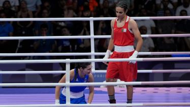 Algerian boxer Imane Khelif secures her first Olympic victory after her opponent, Angela Carini, withdraws